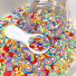 Retro Love, Valentine Themed Polymer Clay Sprinkle (NOT EDIBLE) D46-13