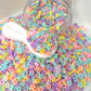 FAKE Retro Pastel Daisy Flower, Floral Polymer Sprinkle (NOT EDIBLE) D45-26