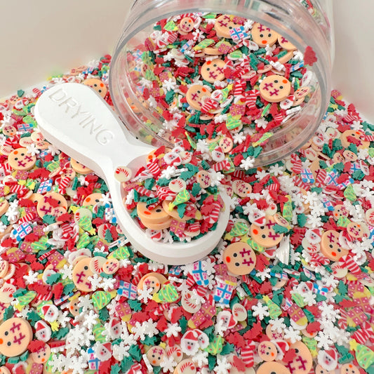 Santa's Christmas Eve Helper Polymer Clay Sprinkle (NOT EDIBLE) D8-11