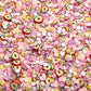 FAKE Sliced Peach Fruit Polymer Clay Sprinkle Mix (NOT EDIBLE) D10-12