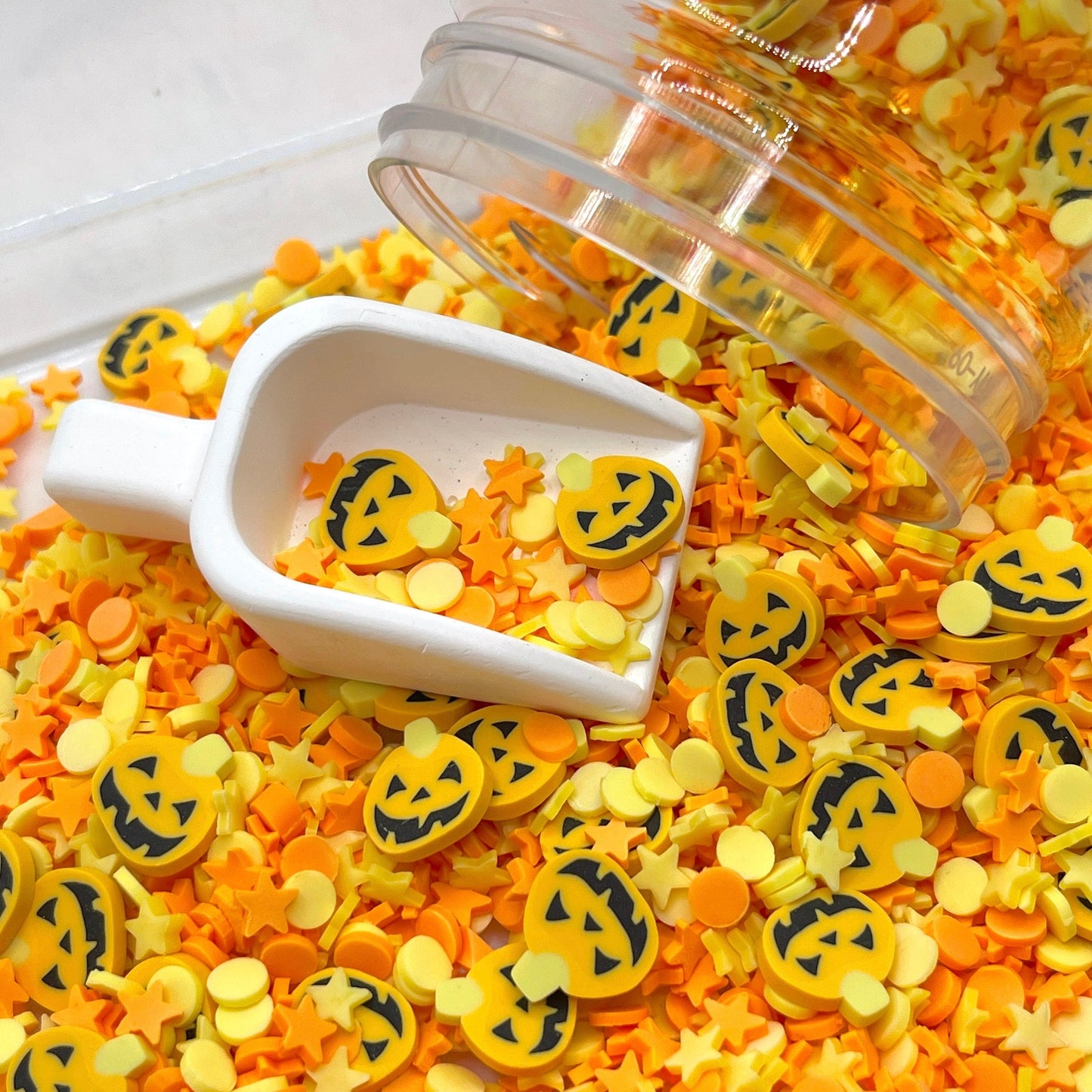 FAKE Spooky Pumpkin Halloween Polymer Clay Sprinkle Mix (NOT EDIBLE) D5-09