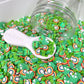 FAKE St. Patricks Day Shamrock Polymer Clay Sprinkle Mix (NOT EDIBLE)  D47-04