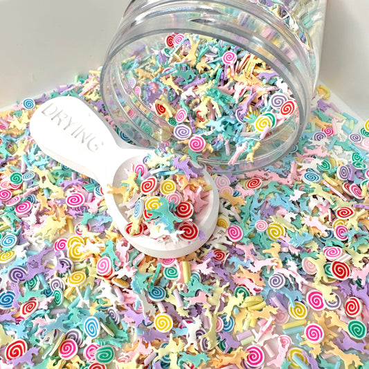 FAKE Unicorn Swirl Mix Polymer Clay Sprinkle (NOT EDIBLE)