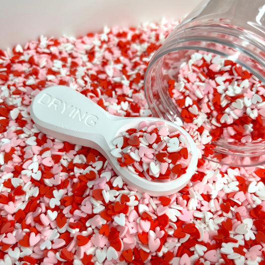 FAKE Valentine Themed Heart Polymer Clay Sprinkle Mix (NOT EDIBLE) D30-11