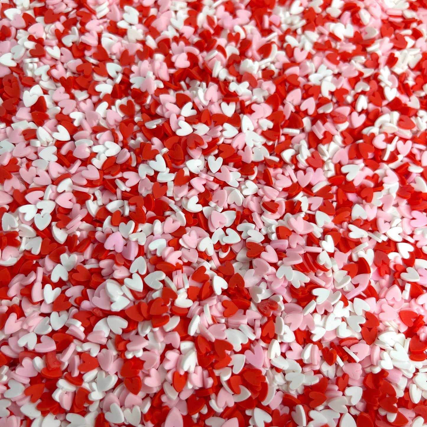 FAKE Valentine Themed Heart Polymer Clay Sprinkle Mix (NOT EDIBLE) D30-11