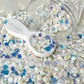 FAKE White Shell Pearl, Ocean Polymer Clay Sprinkle Mix (NOT EDIBLE) D26-12