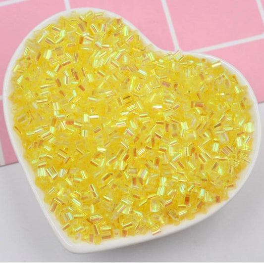 FAKE Yellow Iridescent Crispy Bingsu Beads (NOT EDIBLE)