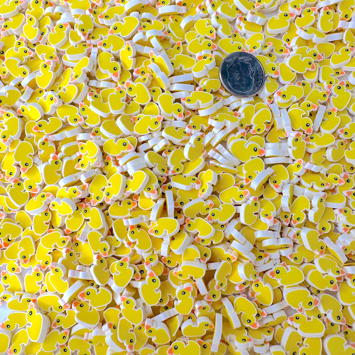 Yellow Duck, Animal Polymer Clay Sprinkle (NOT EDIBLE,5MM/10MM) D35-29/30