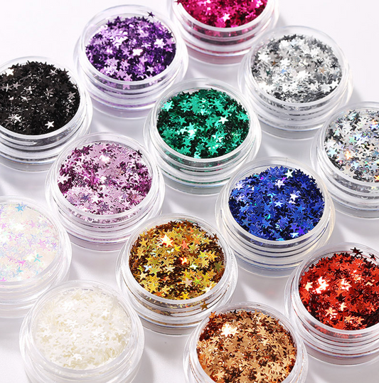 2.5MM Star Glitter Confetti (3G Jar)