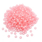 7MM Translucent Heart Acrylic Flat Round Beads