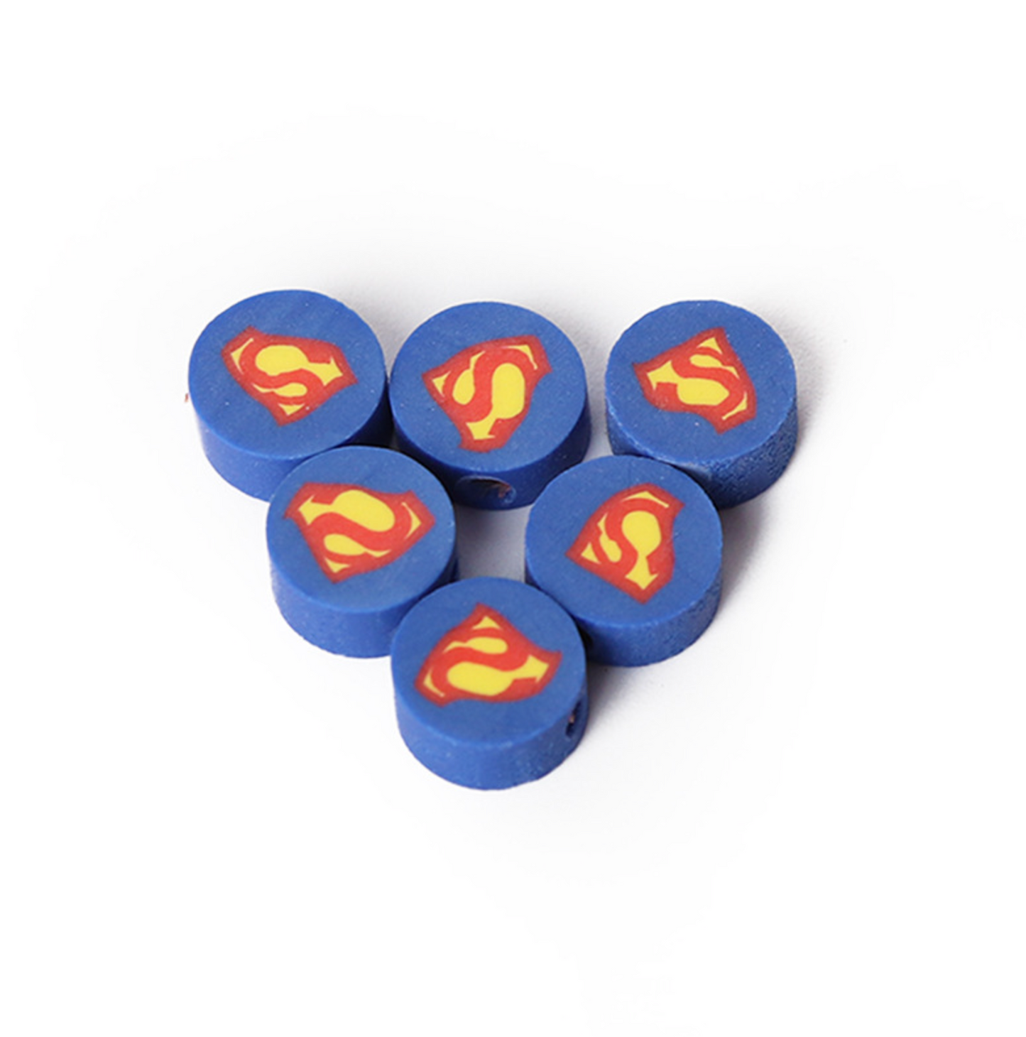 Superhero Themed Polymer Clay Beads