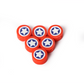 10MM Superhero Themed Polymer Clay Beads