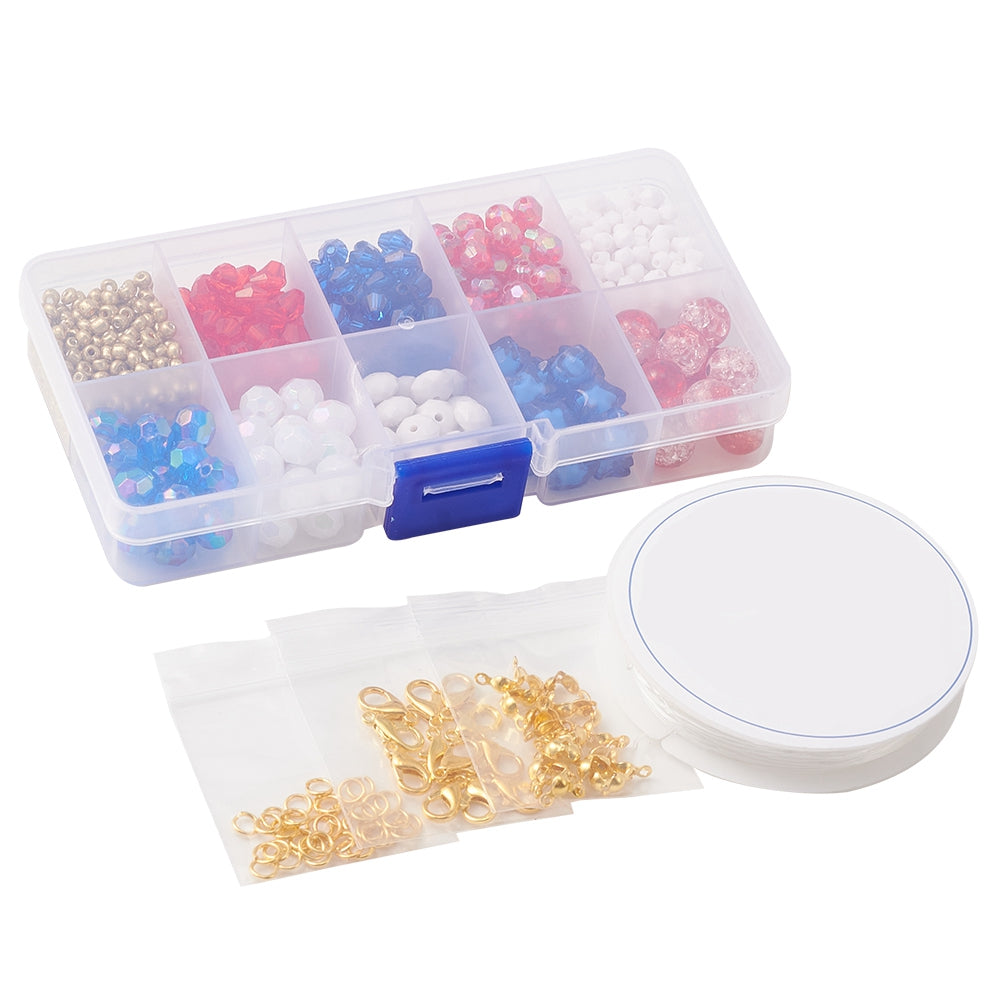 4th of July Themed Bead Kit (500 Pieces)