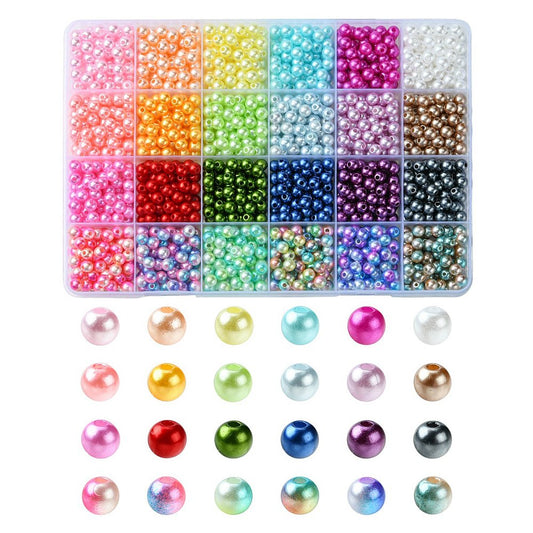 6MM ABS Acrylic Round Bead Kits (1560 Beads)