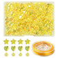 Star, Heart and Round Mixed Acrylic Bead Set with Elastic Thread (200pcs)