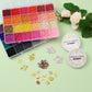 3MM Pastels Round Glass Seed Beads, Tweezer, Elastic Thread, Bracelet Making Kit