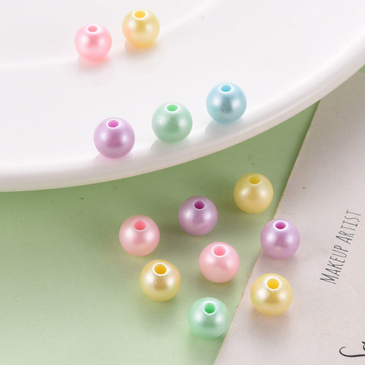 8MM Pastel Mermaid Acrylic Round Ball Beads