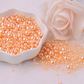 FAKE Orange No Hole Pearls (2.5MM-5MM; NOT EDIBLE) D12-21