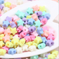 11MM Matte Pastel Acrylic Star Spacer Beads