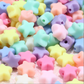 11MM Matte Pastel Acrylic Star Spacer Beads