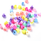 BULK 12MM Pastel Acrylic Heart Spacer Beads