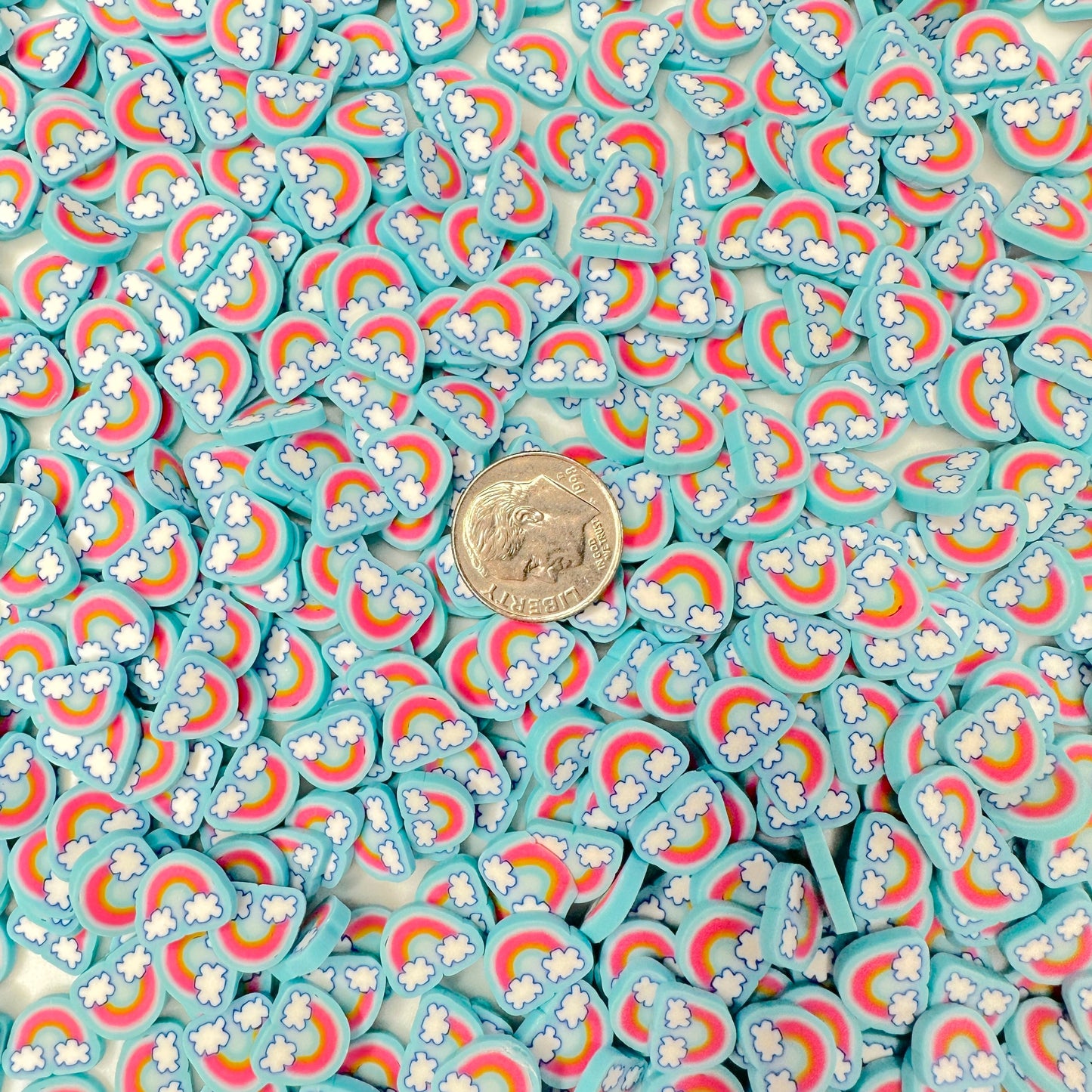 FAKE 5MM/10MM Kawaii Rainbow, Sky Polymer Clay Sprinkle (NOT EDIBLE) D23-11