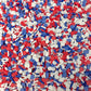 FAKE Star Spangled Banner usa Polymer Clay Sprinkle Mix (NOT EDIBLE) D37-18