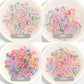A-Z Alphabet Beads, Transparent Beads with Random Mixed Color Letters (7MM)