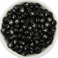 A-Z Alphabet Individual Beads, White Letter Black Bead (7MM)