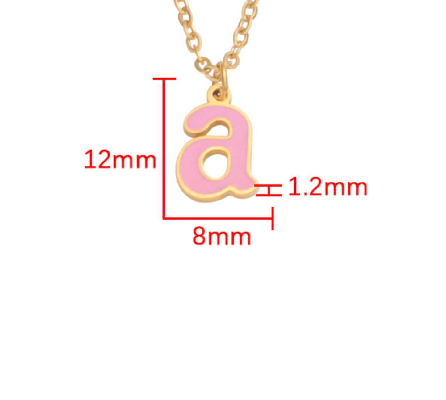 Individual Titanium Alphabet Letter Charms
