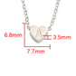 Individual Heart Shaped Titanium Alphabet Letter Charms