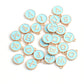 A-Z Individual Light Blue Color Oil Drop Metal letters (12x14mm)