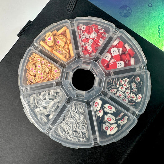 FAKE Hospital Medical Themed Polymer Clay Sprinkle Set/Box