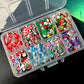 FAKE Christmas Mix Themed Polymer Clay Sprinkle Set/Box