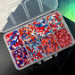 FAKE Fourth of July Themed, USA Polymer Clay Sprinkle Set/Box