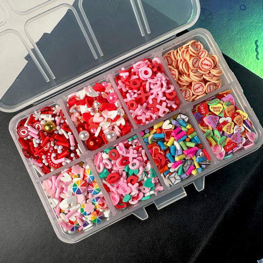 FAKE Love, Valentine's Day Themed Polymer Clay Sprinkle Set/Box