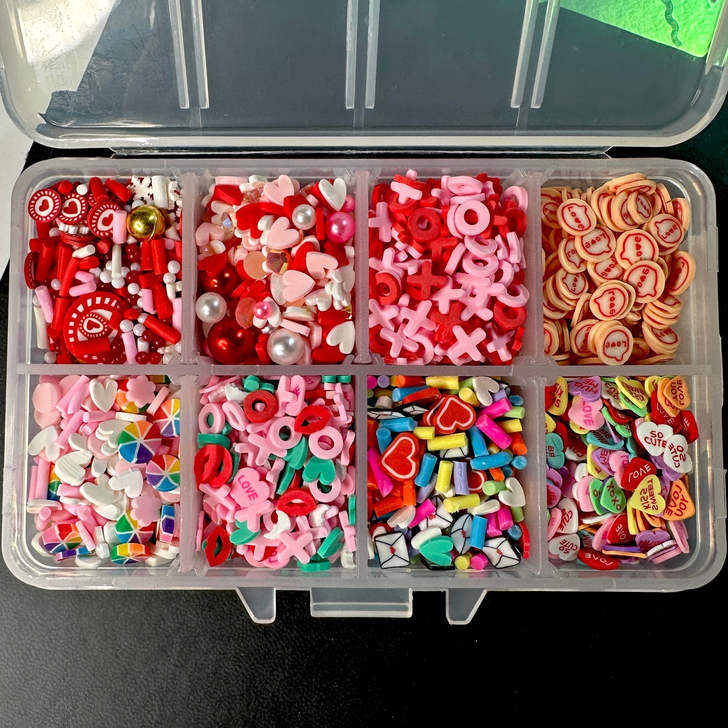 FAKE Love, Valentine's Day Themed Polymer Clay Sprinkle Set/Box