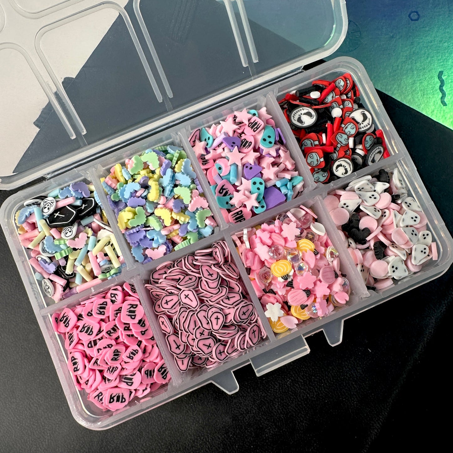 FAKE Pastel Halloween Themed Polymer Clay Sprinkle Set/Box