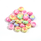 Chunky Two-Toned UV Plated Bear Head Round Bead (17.5x10mm)