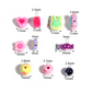 Chunky Two-Toned UV Plated Daisy Flower Bead (16x15x9mm)