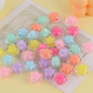 Chunky 17MM Sakura Flower Shaped Acrylic Spacer Beads