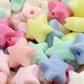 11MM Pastel Acrylic Star Spacer Beads