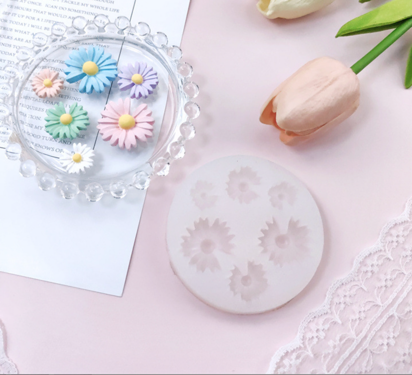 Wildflower Themed Reusable Silicone Mold