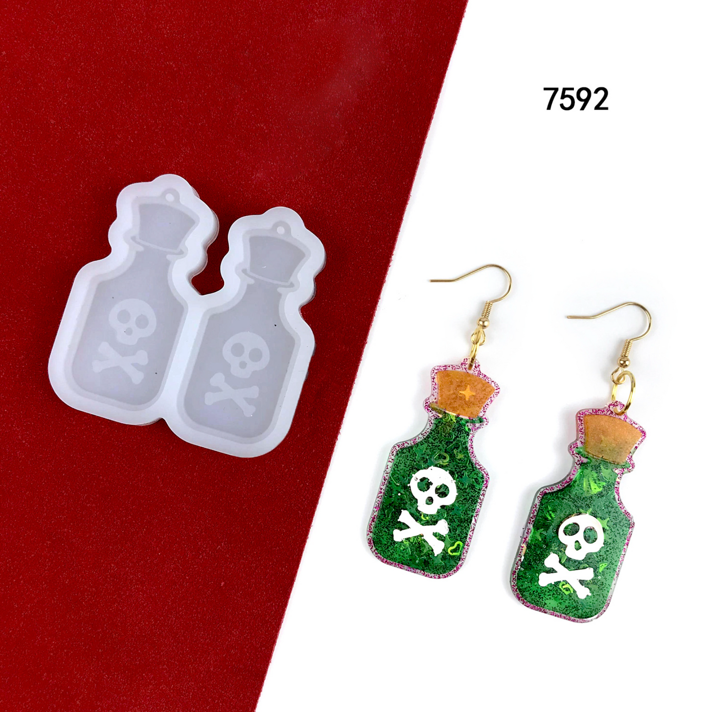 Poison Bottle Charm Silicone Mold