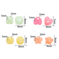 9MM AB Jelly Colored Acrylic Flat Round Bead