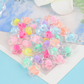 CHUNKY 17MM 5-Petal Flower Shaped Acrylic Spacer Beads