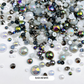 ABS Rhinestone Mixes, 3-10MM Rhinestones, 100g Bags (Multiple Colors)