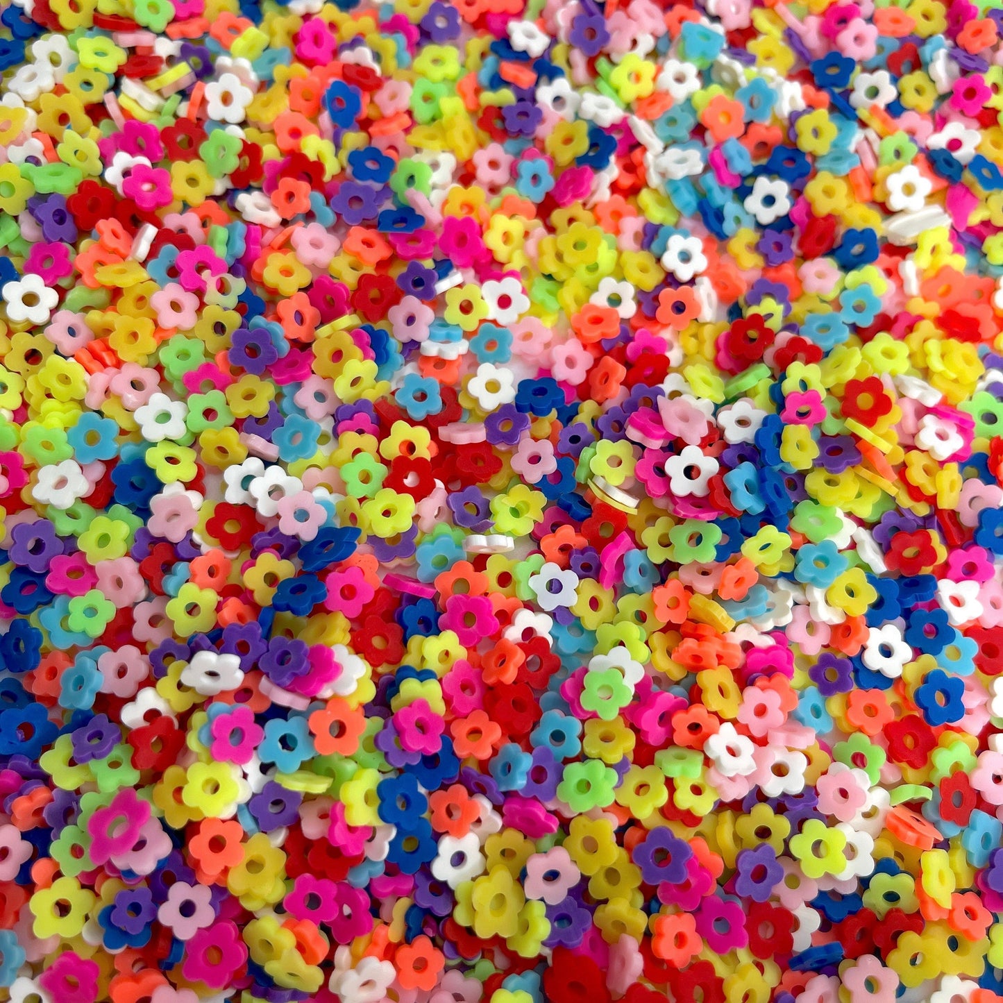 FAKE 5MM Colorful Flower, Floral Polymer Clay Sprinkle Mix (NOT EDIBLE) D29-29