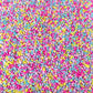 FAKE Bright Neon Pastels Polymer Clay Sprinkle Pieces Mix (NOT EDIBLE) D39-01