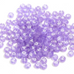 Translucent LIGHT PURPLE, White Letter A-Z Alphabet Individual Beads (7MM)